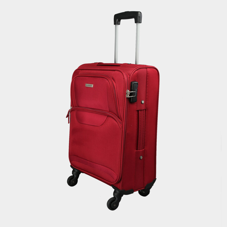 1 Pc. 4-Wheel Polyester Soft Case Trolley, Small, , large image number null