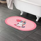Anti-Skid Pink Polyester Bath Mat, , small