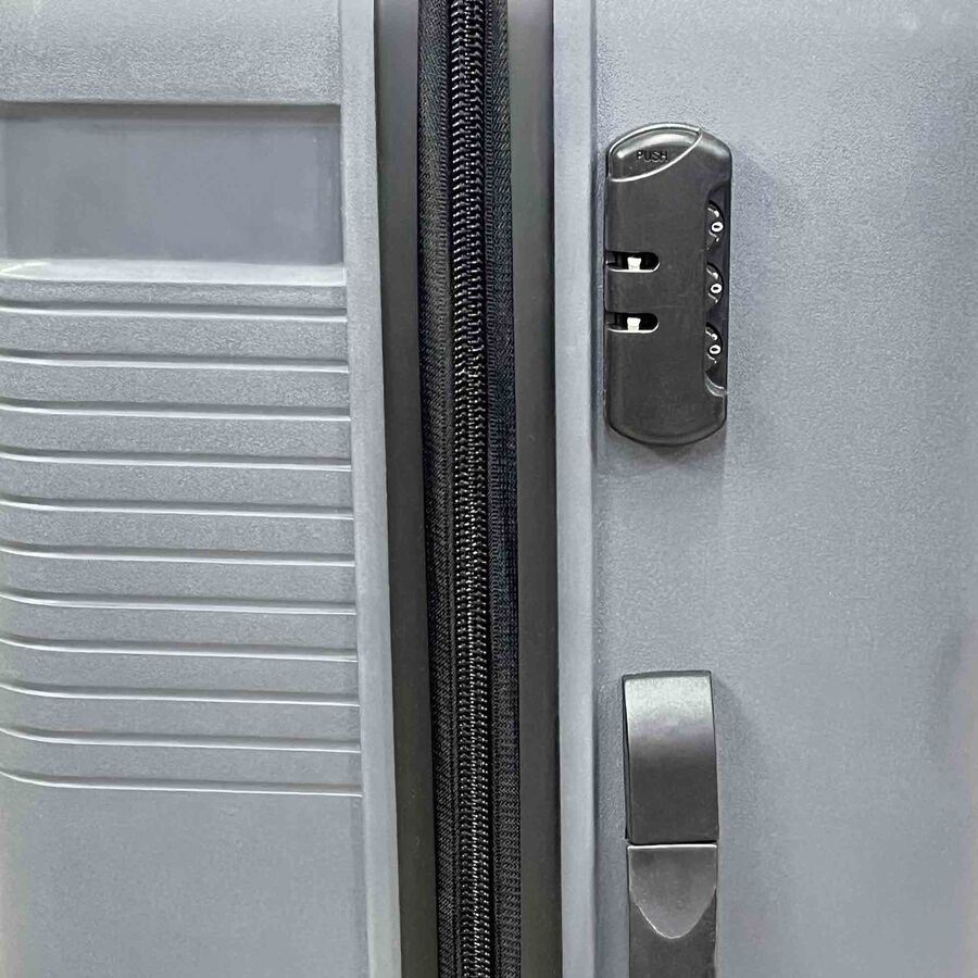 4-Wheel Grey Polypropylene Hard Case Trolley, Small + Medium + Large, , large image number null