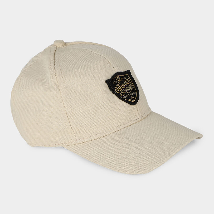 Men's Beige cotton Cap, , large
