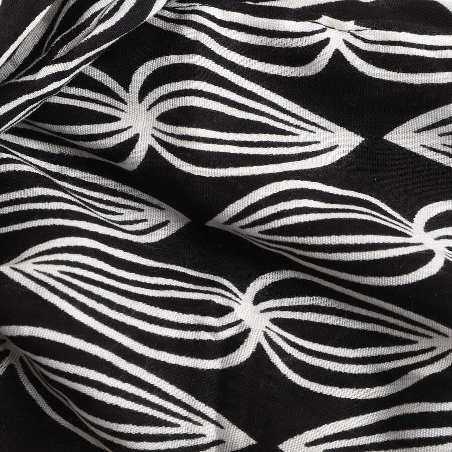 Women's Black Viscose Scarf, , large image number null