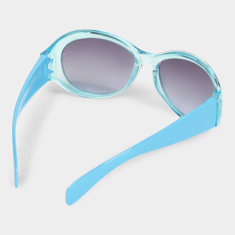 Kid's Plastic Clear Glass Round Sunglasses, , large image number null