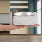 Stainless Steel Round Container (Poori Dabba) - 1000 ml, , small image number null