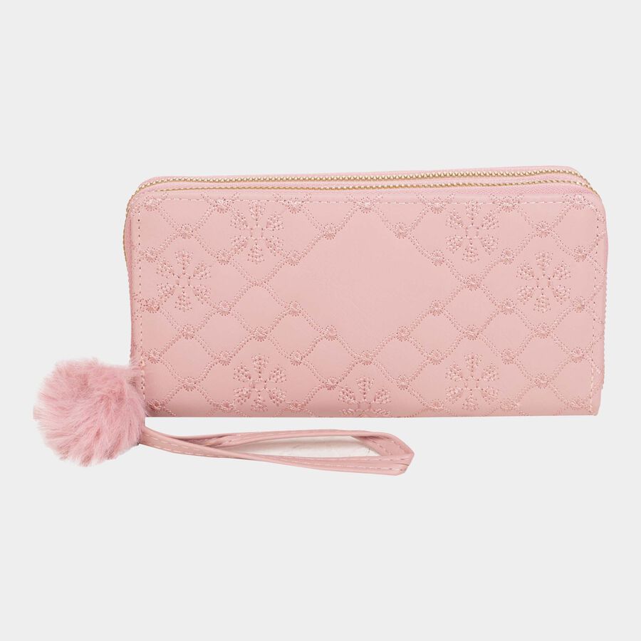 Women's Polyurethane Zipper Clutch Bag, , large image number null