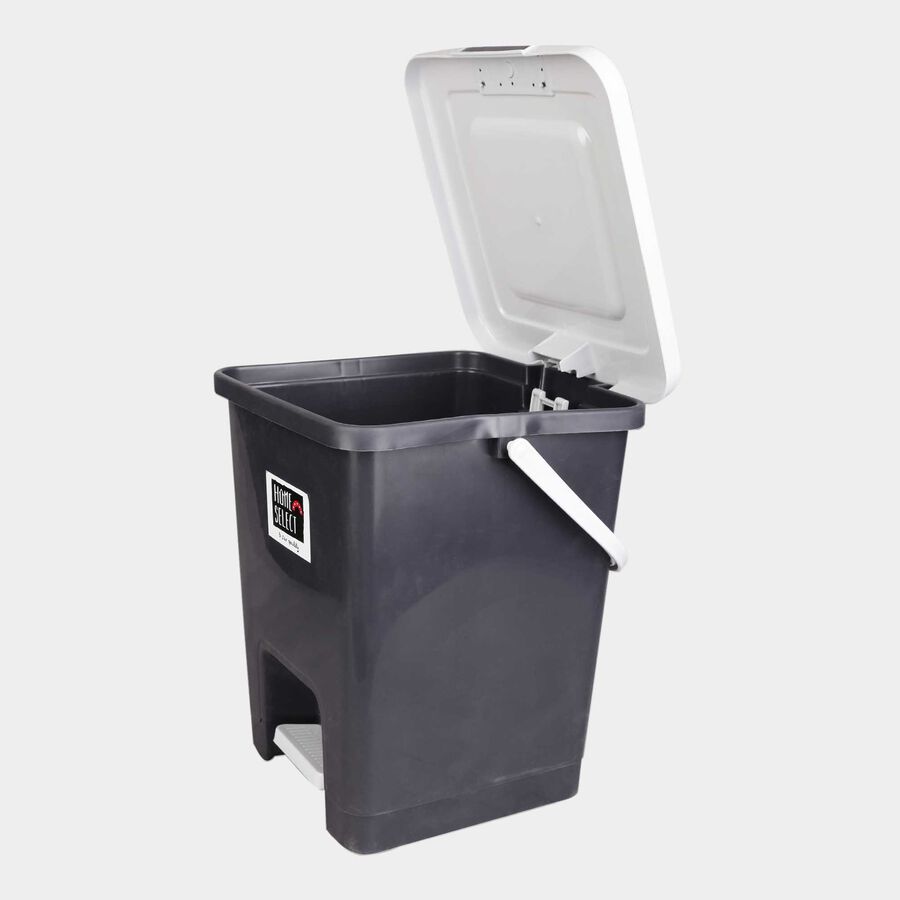 10 L Grey Plastic Dustbin, , large image number null