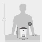 10 L Light Grey Plastic Dustbin, , small image number null