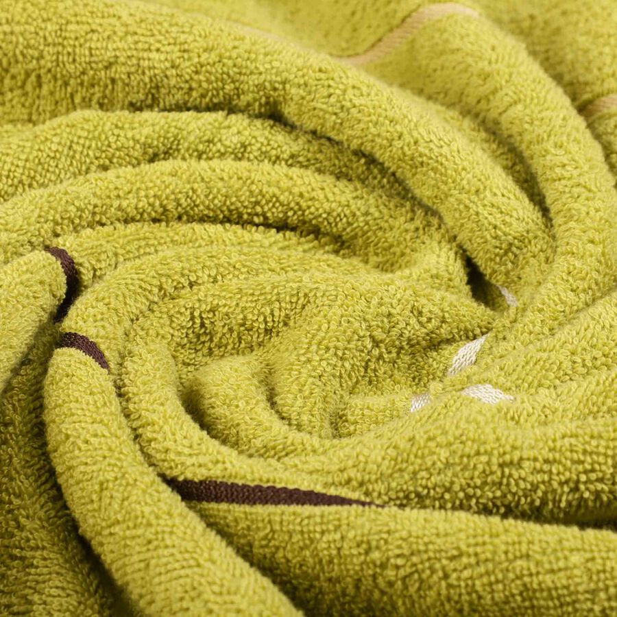 420 GSM Green Cotton Bath Towel, , large image number null