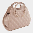 Women Quilted Beige Handbag, , small image number null