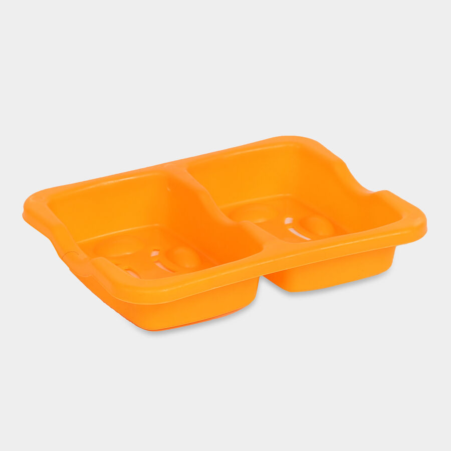 Plastic Soap Dish, Twin - Color/Design May Vary, , large image number null