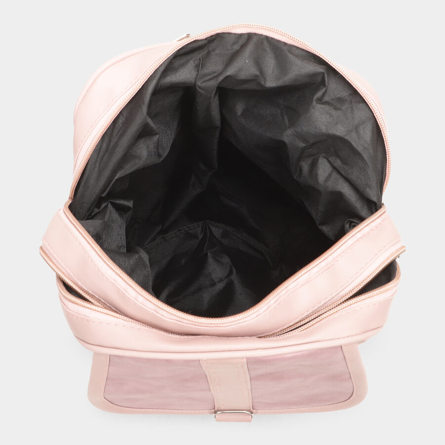 Brink Women's Pink Polyurethane Backpack | Vishal Mega Mart India