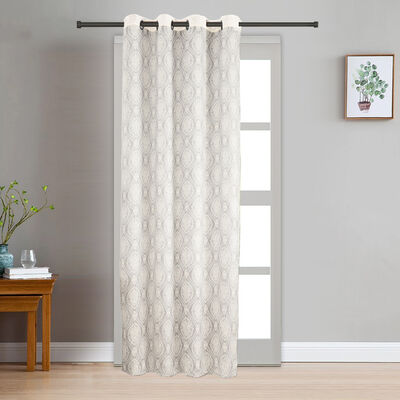  7ft. Cream Polyester Curtain