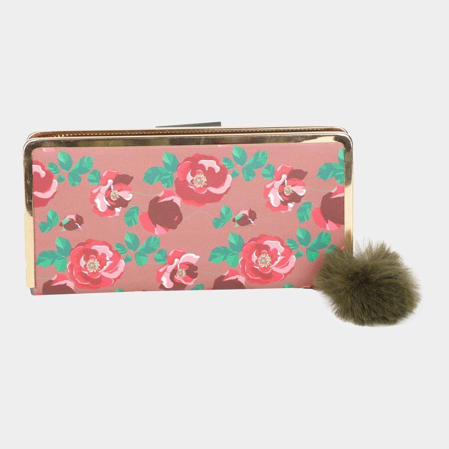 Women's Polyurethane Zipper Hand Pouch, , large image number null
