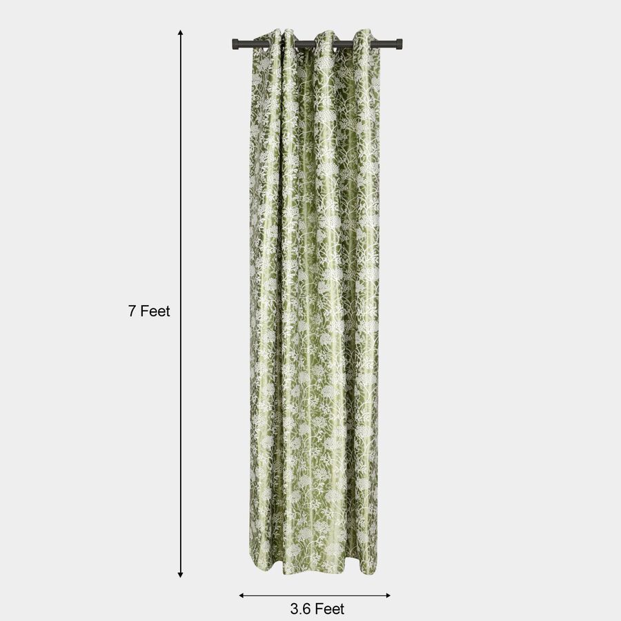 7ft. Green Microfiber Door Curtain, , large image number null