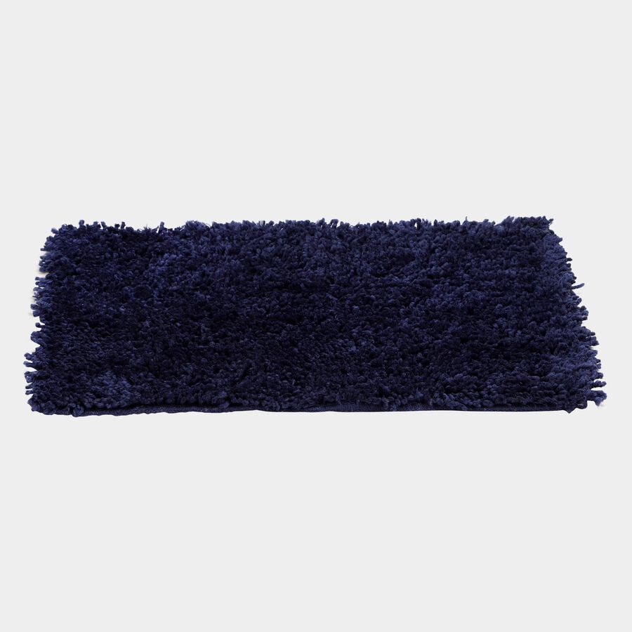 Anti-Skid Blue Polyester Door Mat, , large image number null
