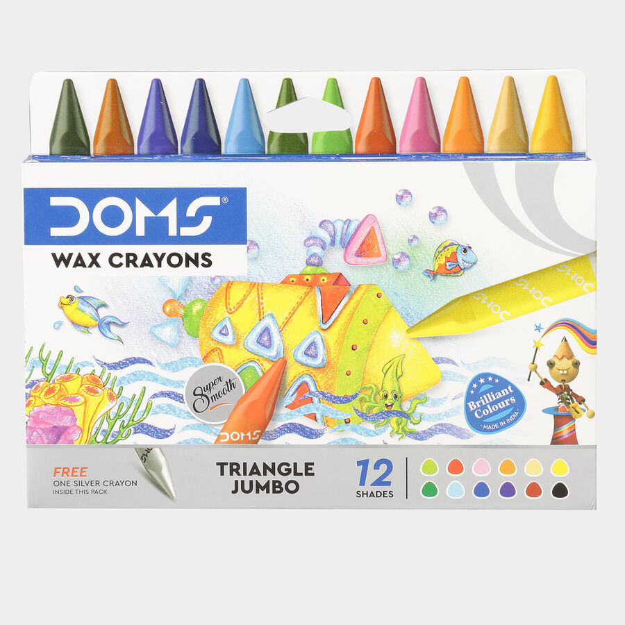 Triangular Wax Crayons, , large image number null
