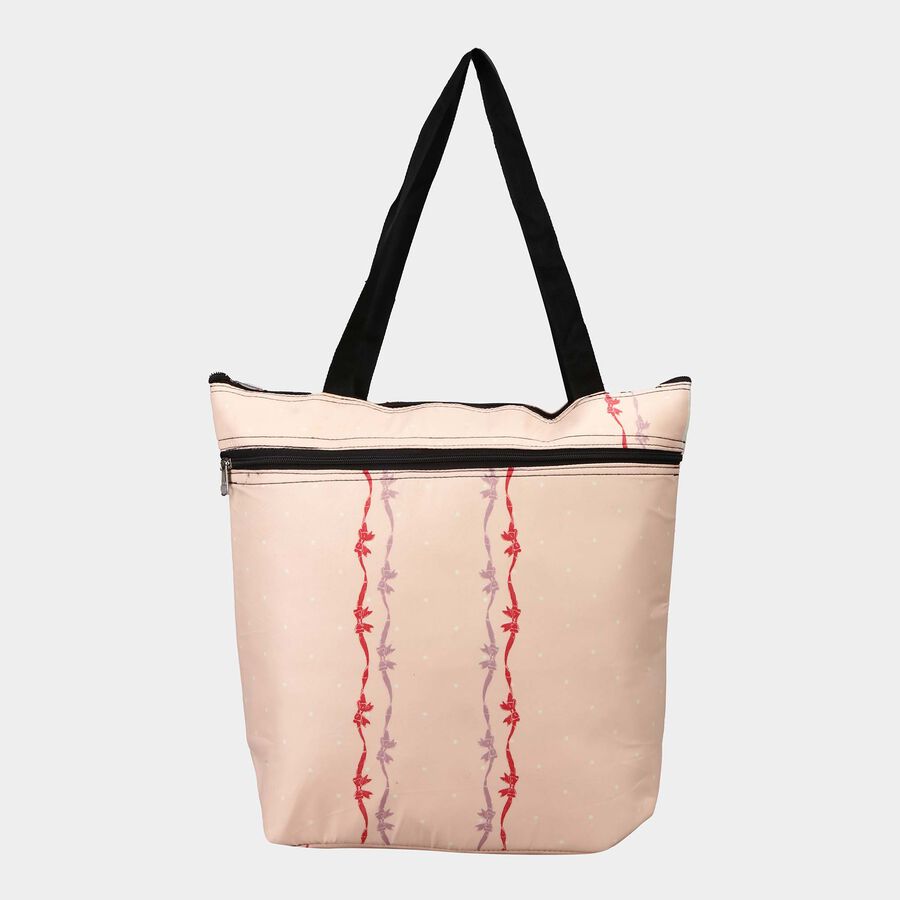 Women's Pink Fabric Tote Bag, , large image number null