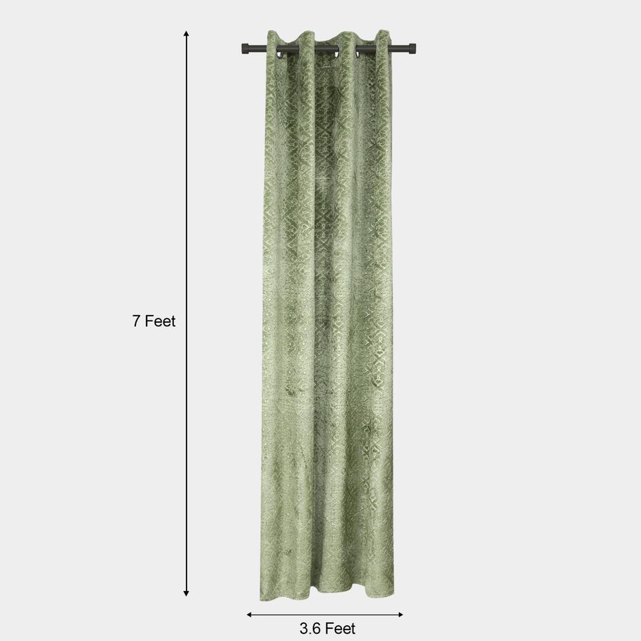 7ft. Green Velvet Door Curtain, , large image number null