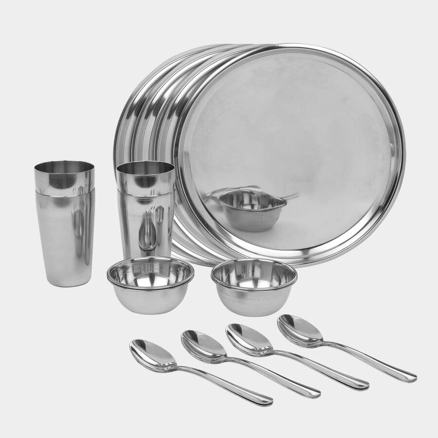 Home Select 16 Pcs. Steel Dinner Set Vishal Mega Mart India