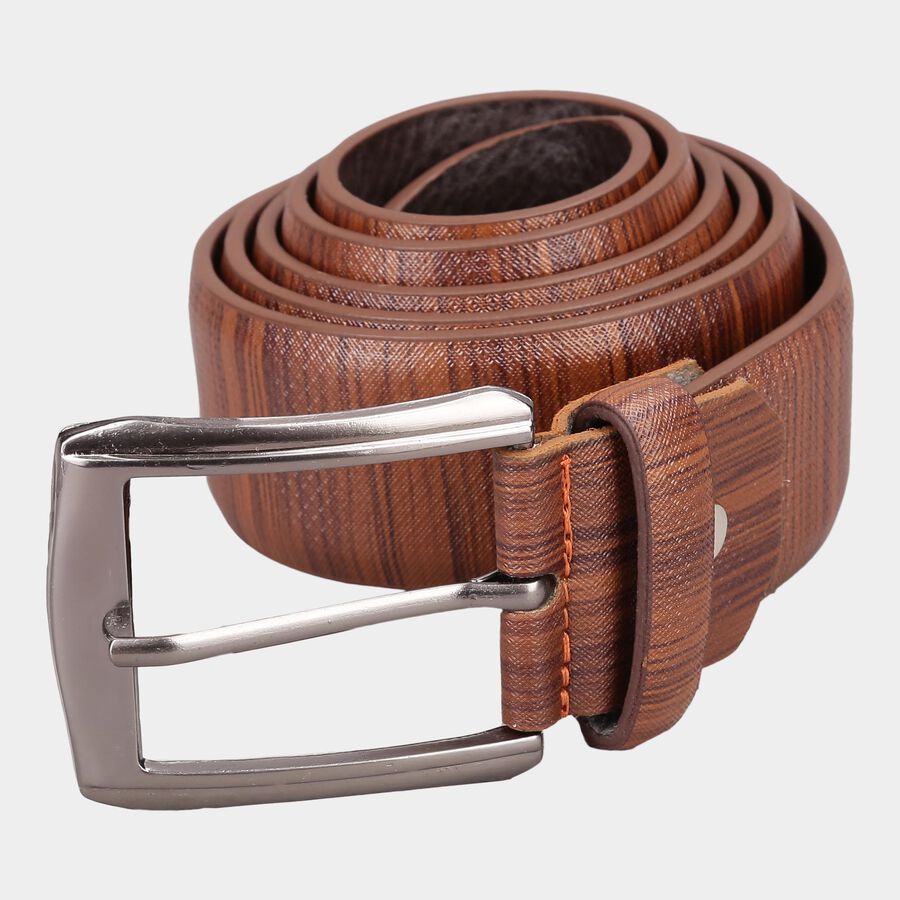 Men's Tan Polyurethane Casual Belt, , large image number null