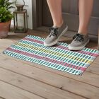 Blue Polyester Cotton Mat, , small