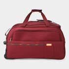 Maroon Polyester Duffle Trolley Bag , , small