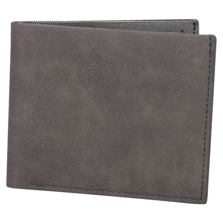 Men's Black Polyurethane Wallet, , large image number null