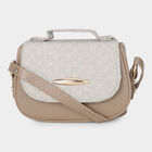 Woman's Beige Polyurethane Bag, , small