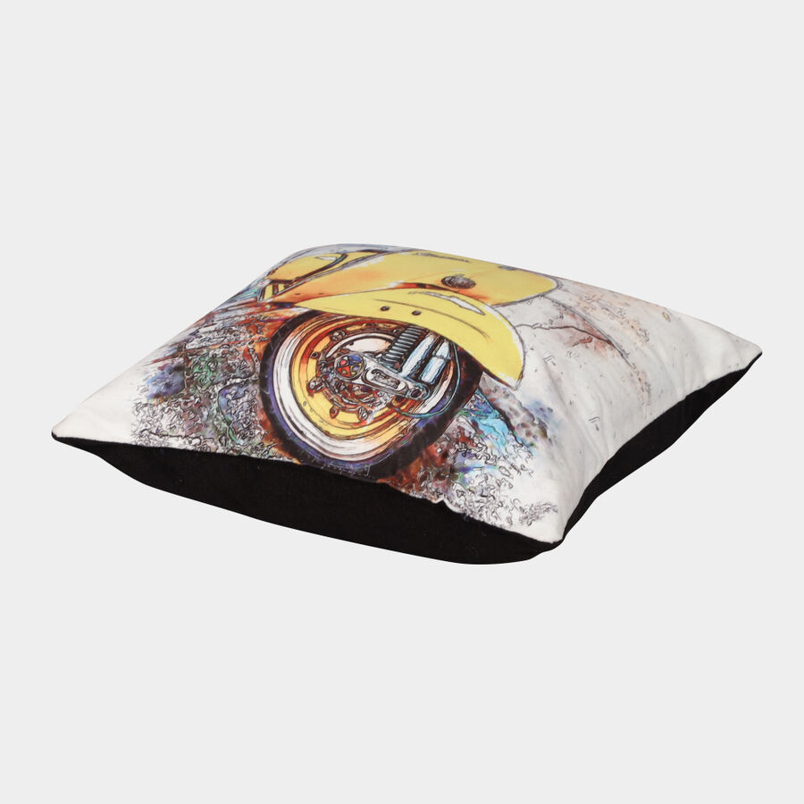 Yellow Polyester Cushion, , large image number null
