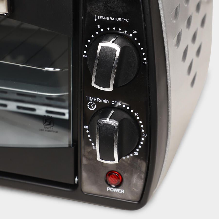 800 W Powder Coated Oven Toaster Griller, , large image number null