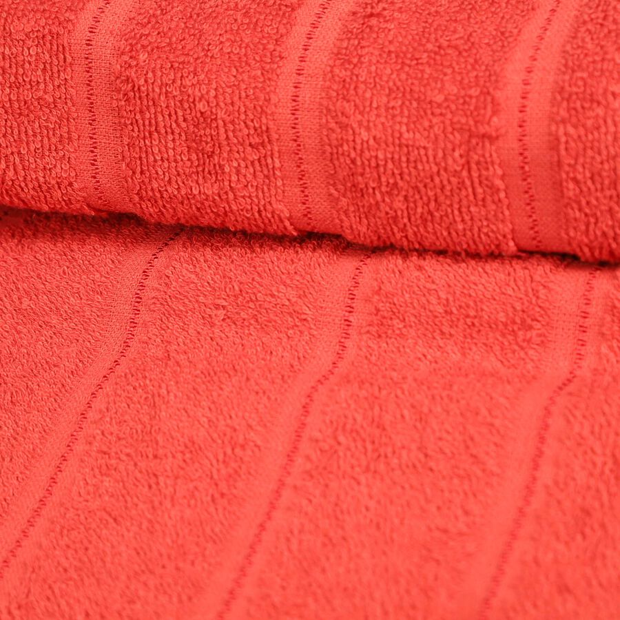 180 GSM Orange Cotton Bath Towel, , large image number null
