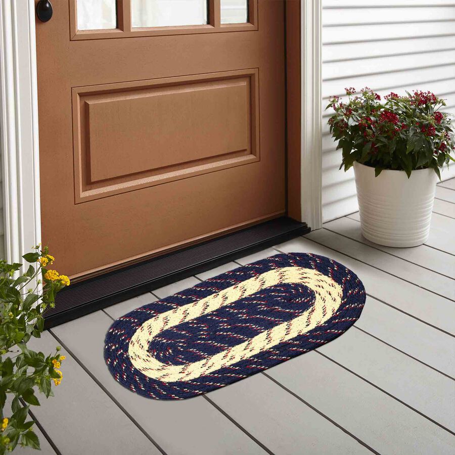 Blue Stripes Doormat, , large image number null