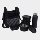 Steel Lunch Box, 4 Containers, 1 Bottle and 1 Bag, , small image number null