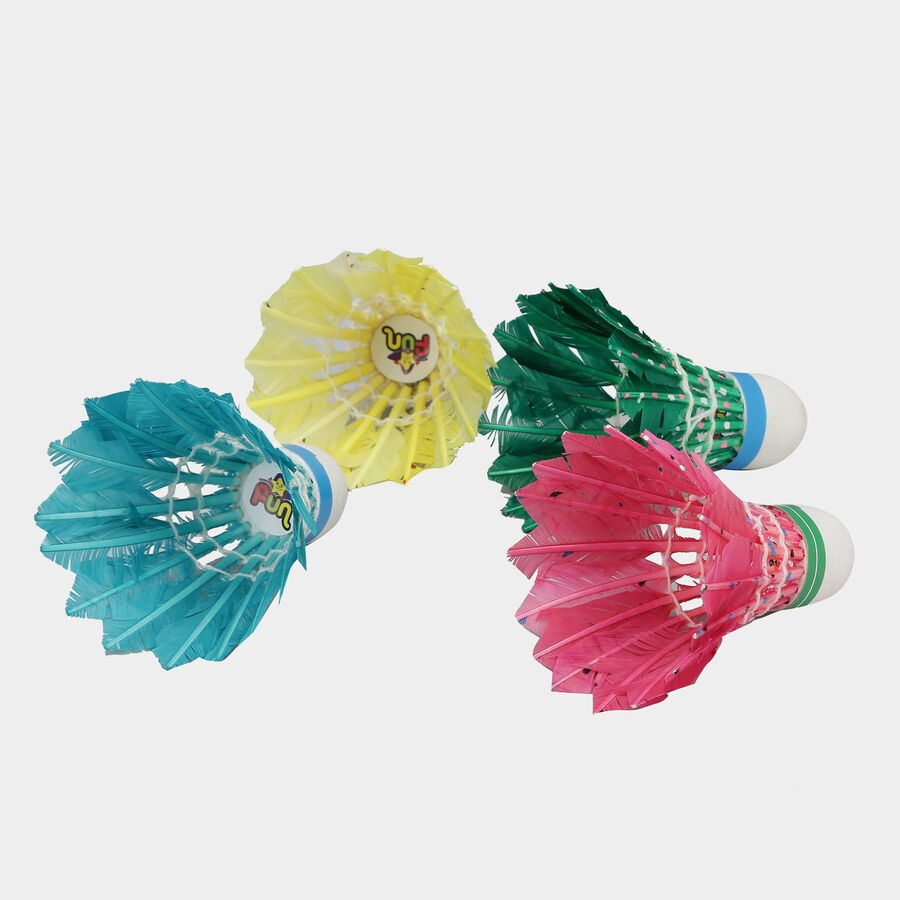Feather Colour Dot Shuttlecock 4 Pcs., , large image number null