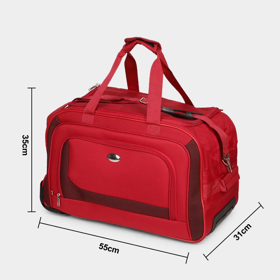 Red Polyester Duffle Trolley, , large image number null