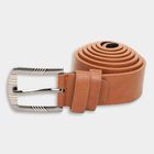 Men's Tan Polyurethane Formal Belt, , small image number null