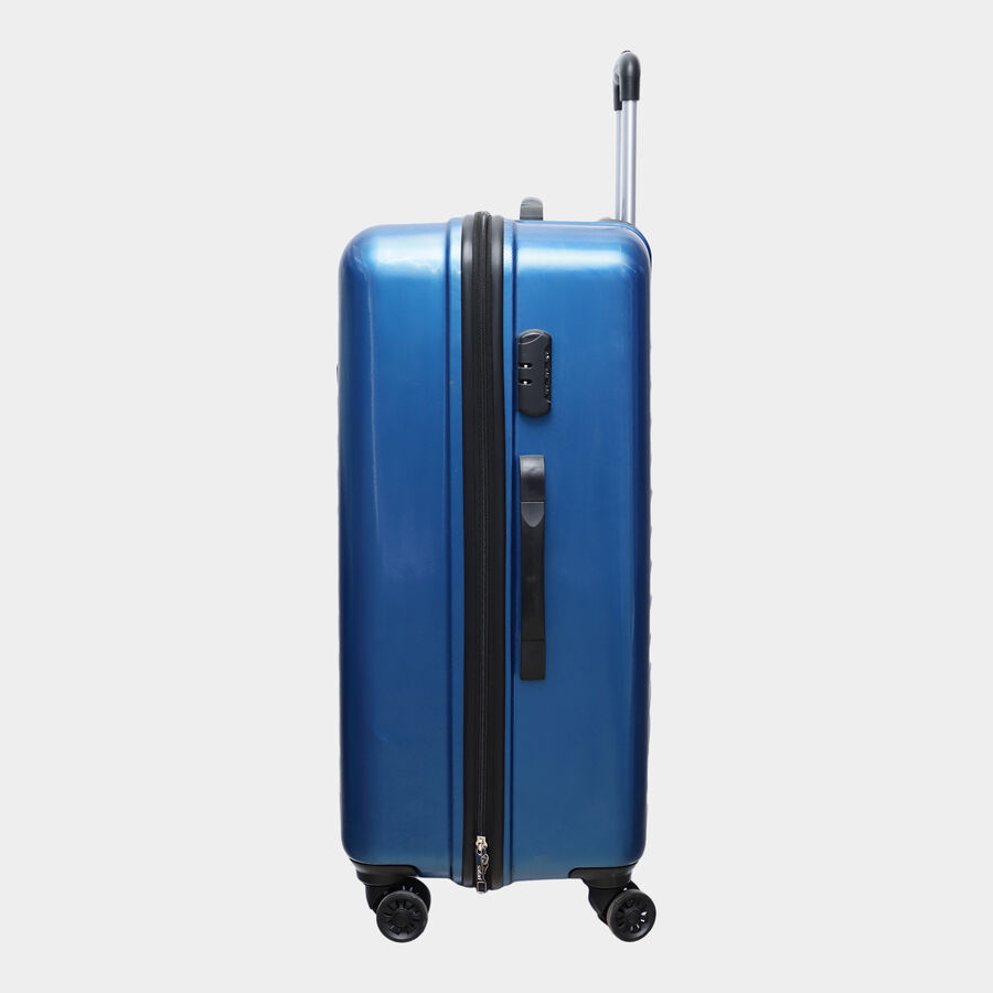 8-Wheel Blue Polycarbonate Hard Case Trolley, Large, , large image number null