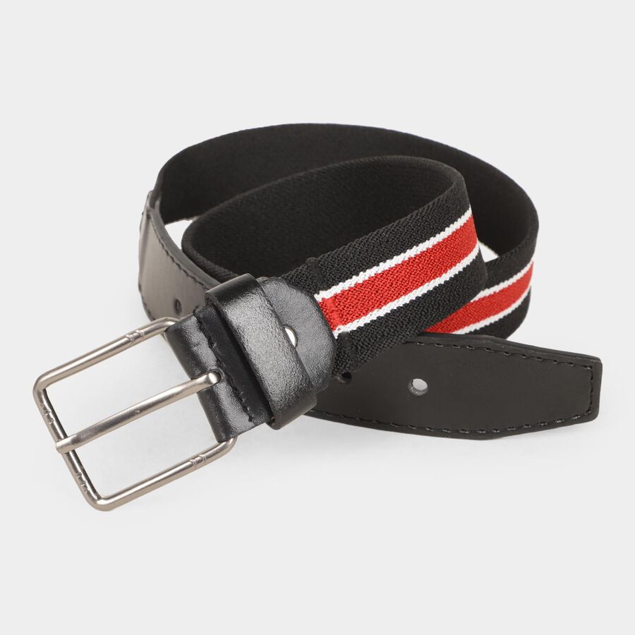 Men's Black Canvas Casual Belt, , large image number null