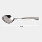 Set of 4 Steel Dessert Spoons, , small image number null