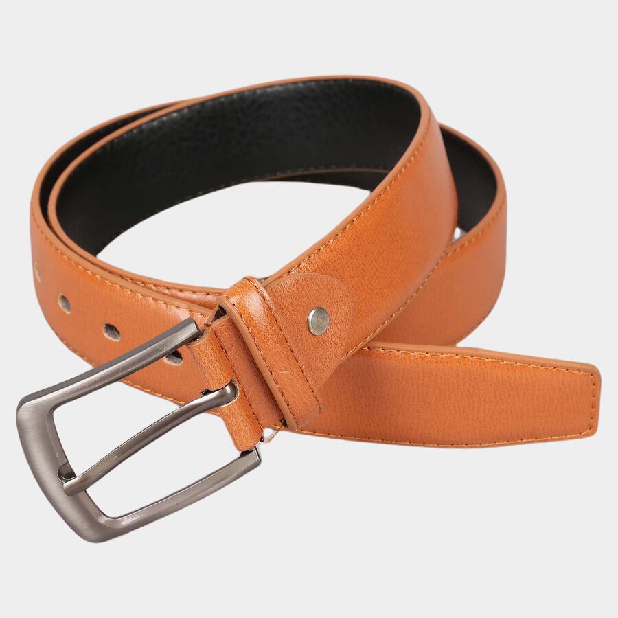 Men's Tan Polyurethane Casual Belt, , large image number null