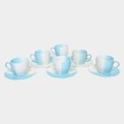 12 Pcs. Stoneware Cup and Saucer Set, , small image number null