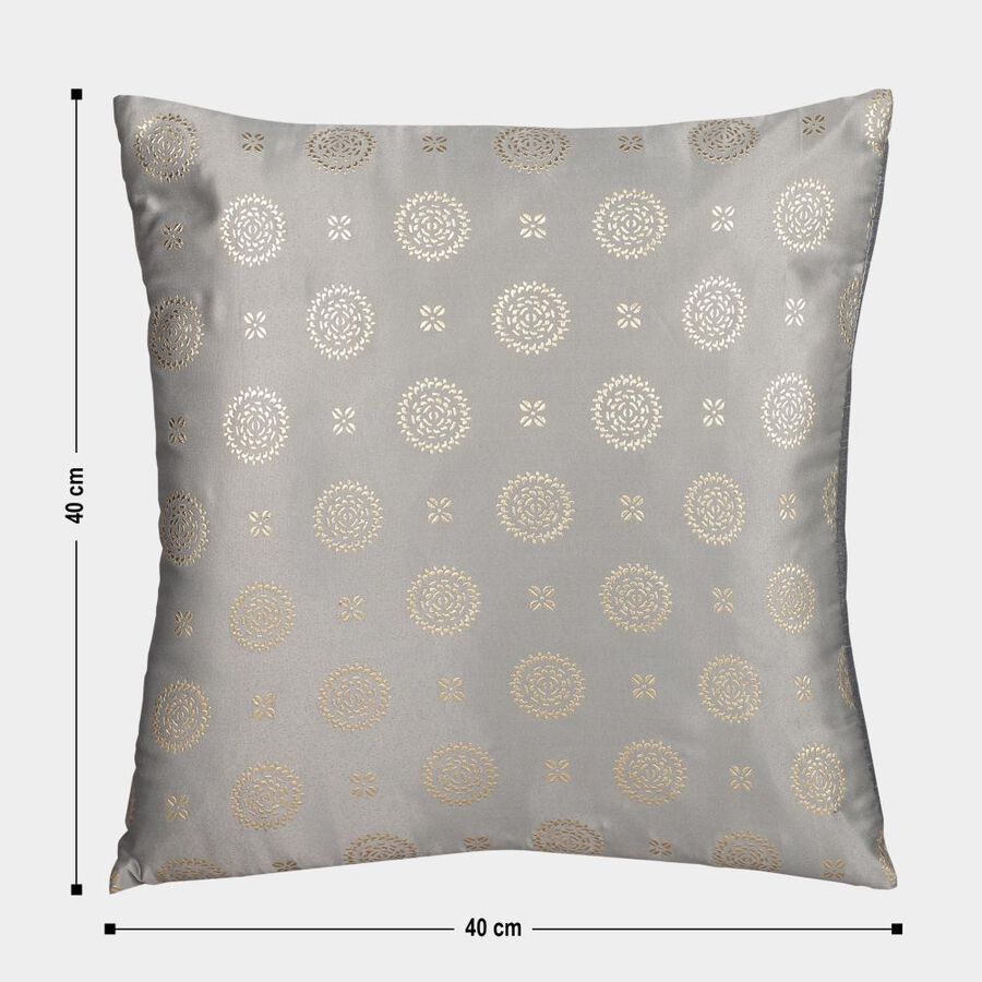 Grey Polyester Cushion Cover, , large image number null