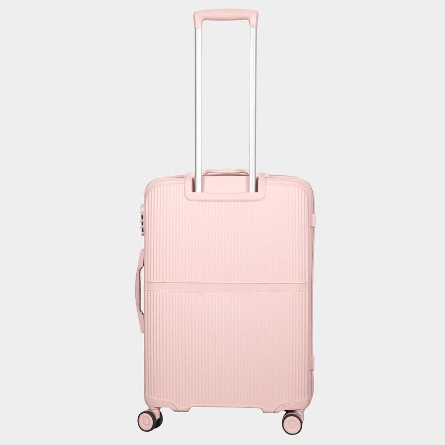 8-Wheel Light Pink Polycarbonate Hard Case Trolley, Medium, , large image number null