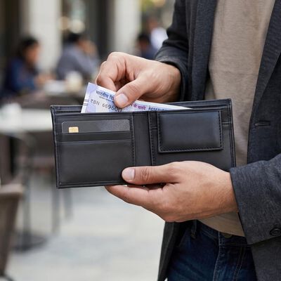 Black PU Wallet