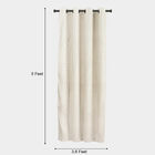 5ft. Off White Polyester Curtain, , small