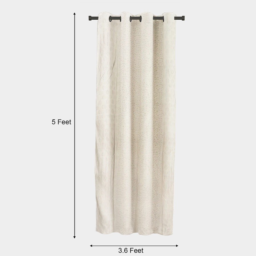 5ft. Off White Polyester Curtain, , large