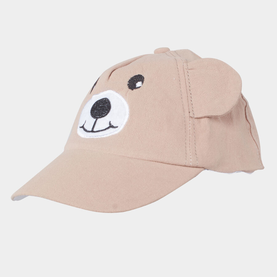 Kids' Brown Fabric Cap, , large image number null