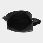 Black Nylon Messenger Sling Bag with Adjustable Shoulder Strap, , small