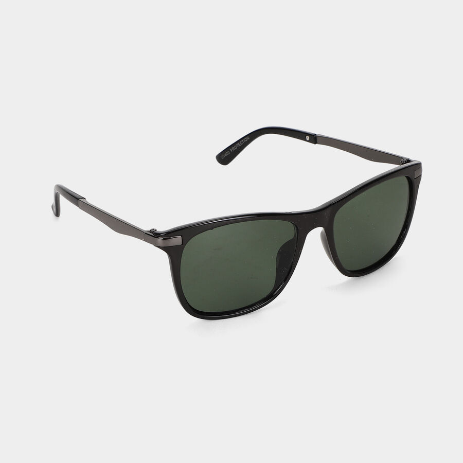 Men's Black Plastic Sunglasses, , large
