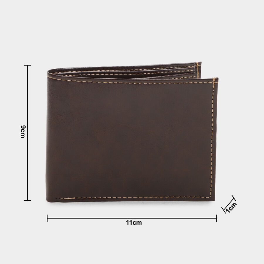 Men's Brown Polyurethane Wallet, , large image number null