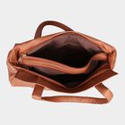 Women's Tan Polyurethane Tote Bag, , small image number null